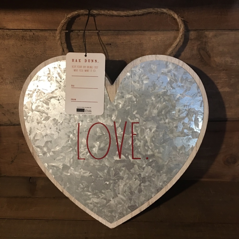 Rae Dunn Galvanized Valentine’s Day Heart